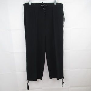 karen Scott Sport Track Pants Size L Draw String